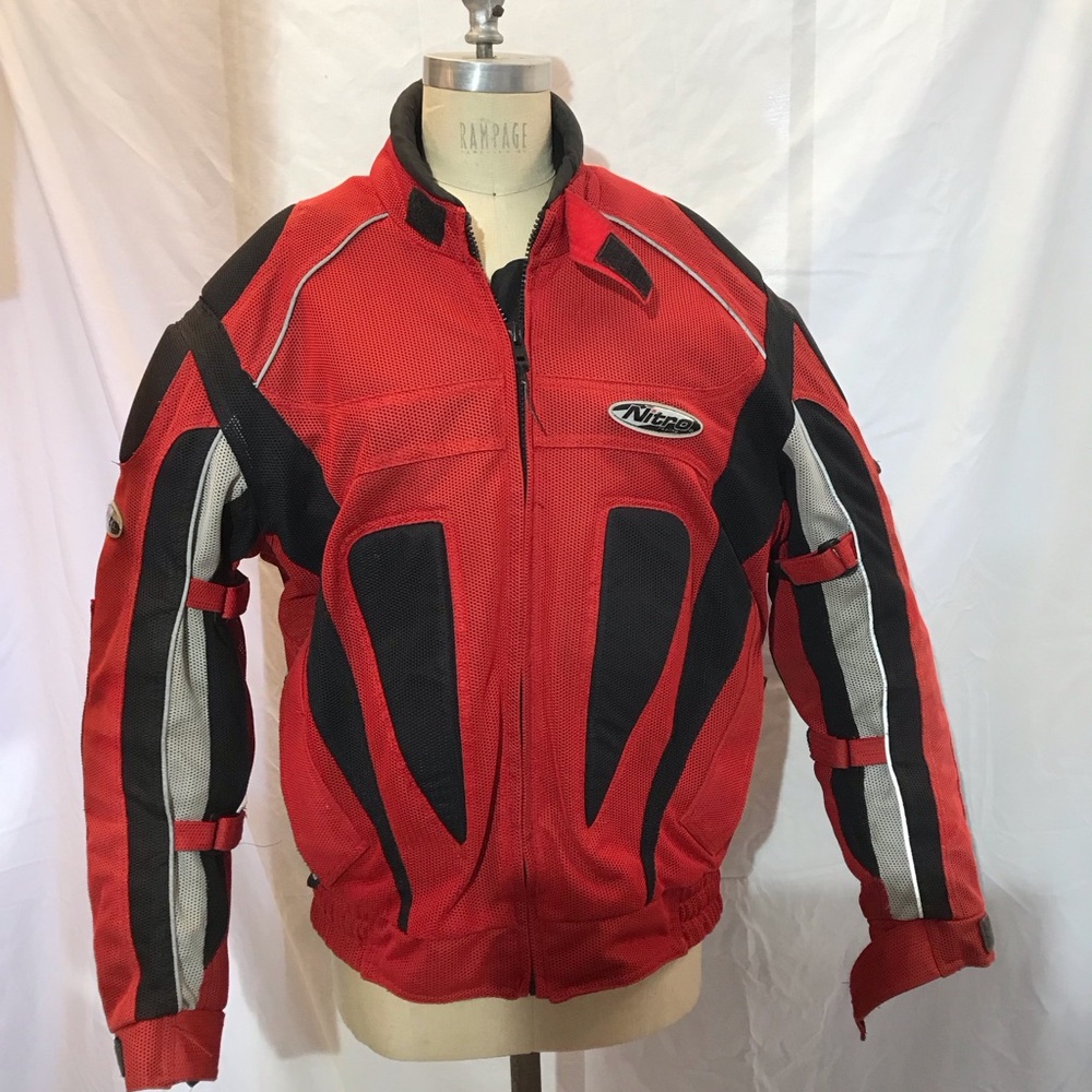 Red and Black Men's or Woman’s motorcycle Jacket